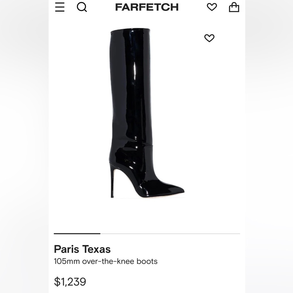 SOLD: Paris Texas over-the-knee patent 105 boots